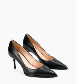 FREE LANCE Paris Escarpin à bout pointu - Jamie 70 - Cuir de veau lisse - Noir Sale