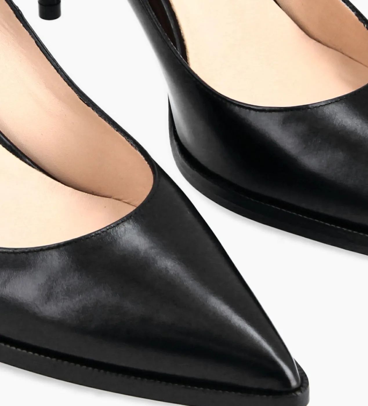 FREE LANCE Paris Escarpin à bout pointu - Jamie 70 - Cuir de veau lisse - Noir Sale
