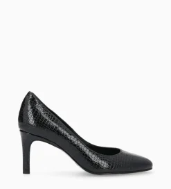 FREE LANCE Paris Escarpin - Mirri 65 - Cuir imprimé serpent verni - Noir Flash Sale
