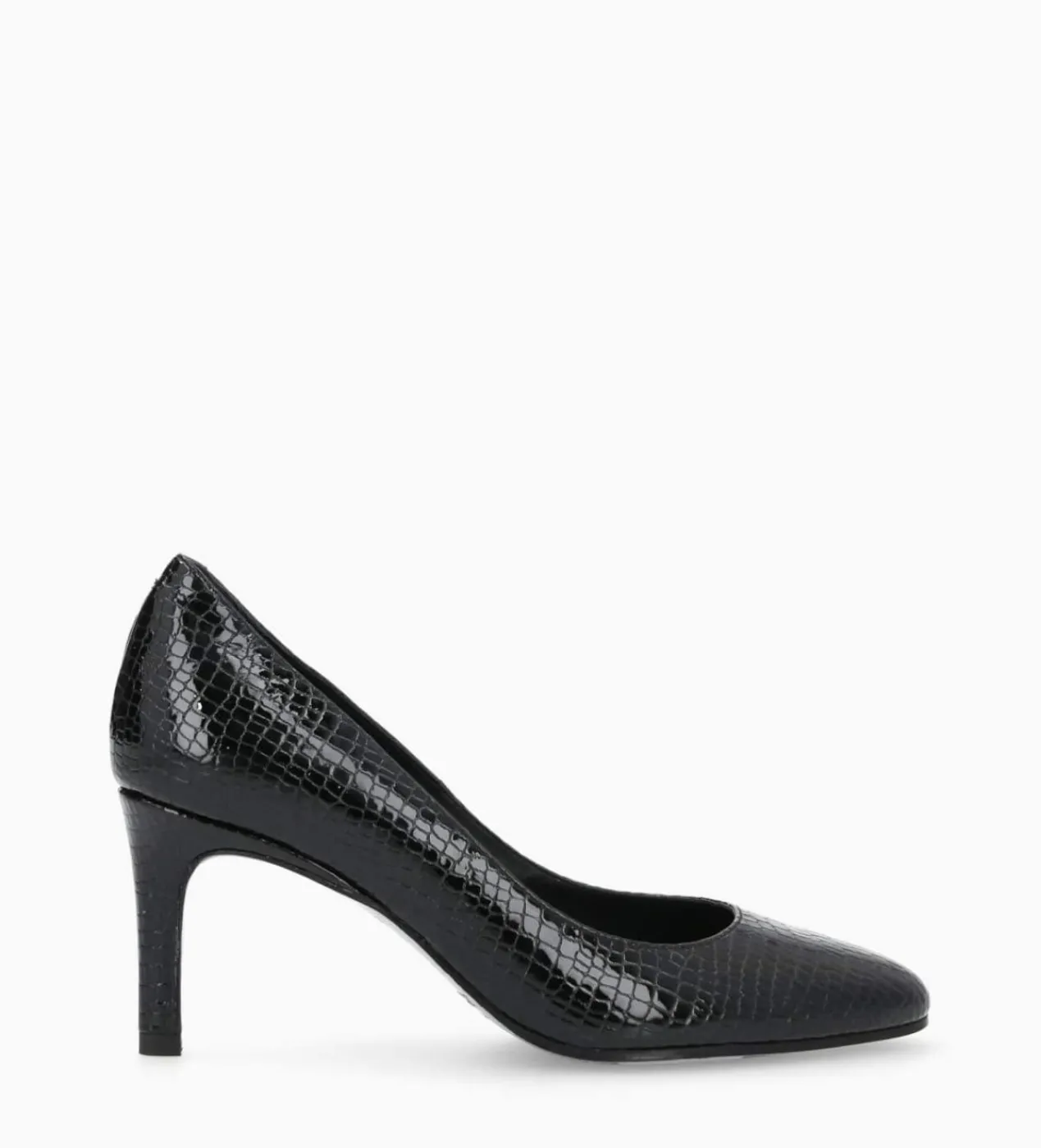 FREE LANCE Paris Escarpin - Mirri 65 - Cuir imprimé serpent verni - Noir Flash Sale