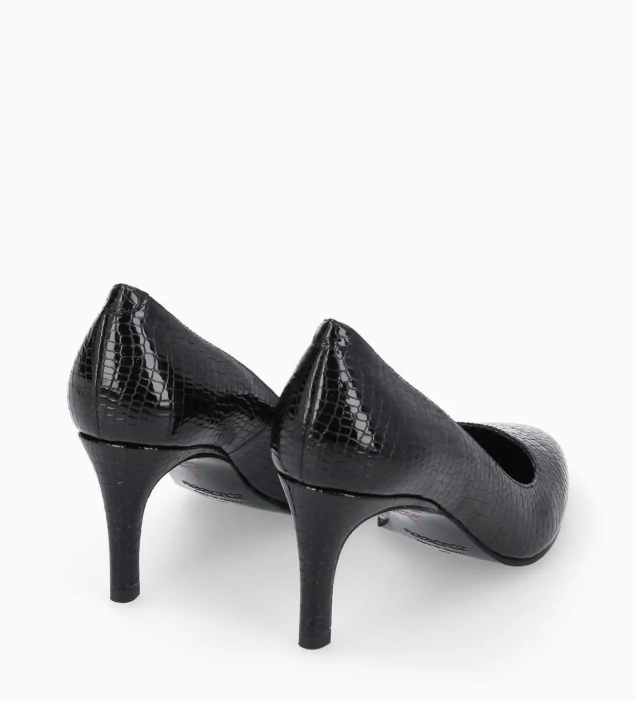 FREE LANCE Paris Escarpin - Mirri 65 - Cuir imprimé serpent verni - Noir Flash Sale