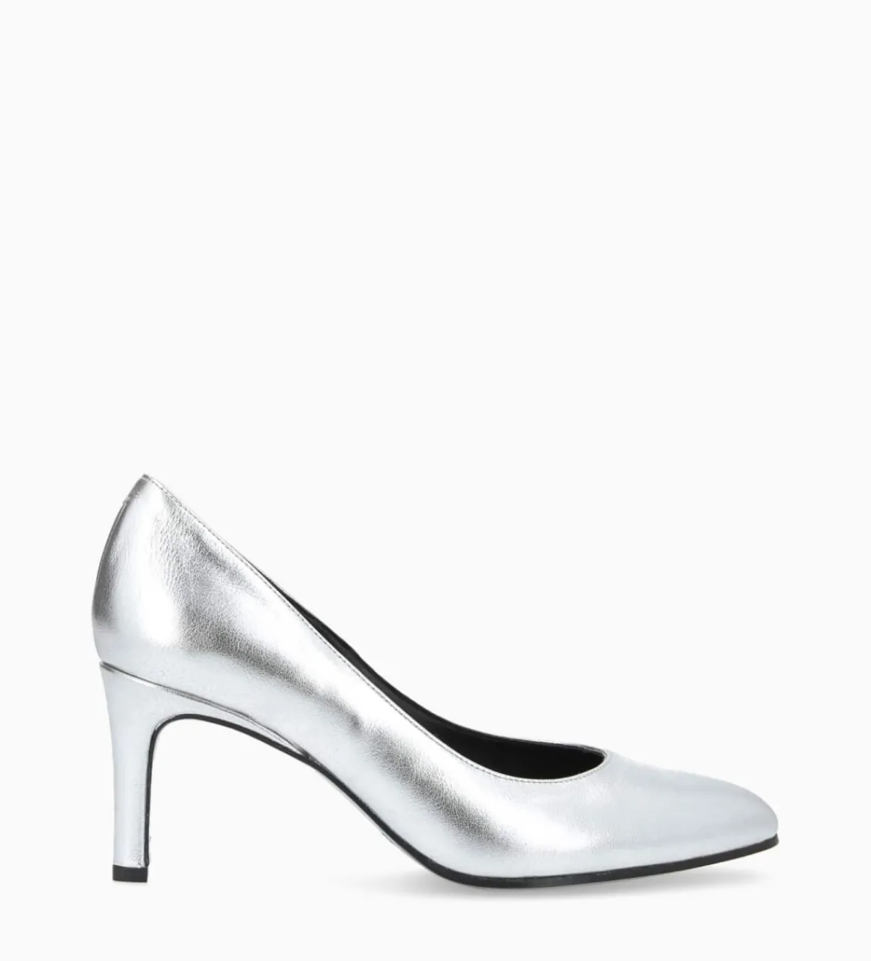 FREE LANCE Paris Escarpin - Mirri 65 - Cuir métallisé - Argent Cheap