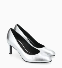 FREE LANCE Paris Escarpin - Mirri 65 - Cuir métallisé - Argent Cheap