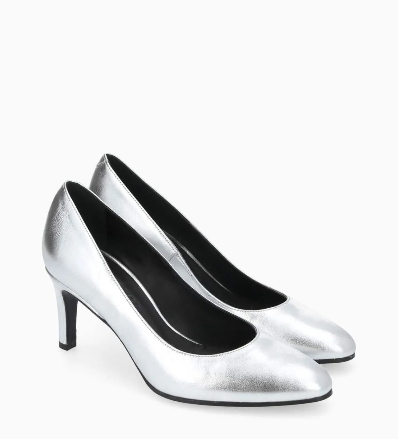FREE LANCE Paris Escarpin - Mirri 65 - Cuir métallisé - Argent Cheap