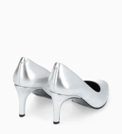 FREE LANCE Paris Escarpin - Mirri 65 - Cuir métallisé - Argent Cheap