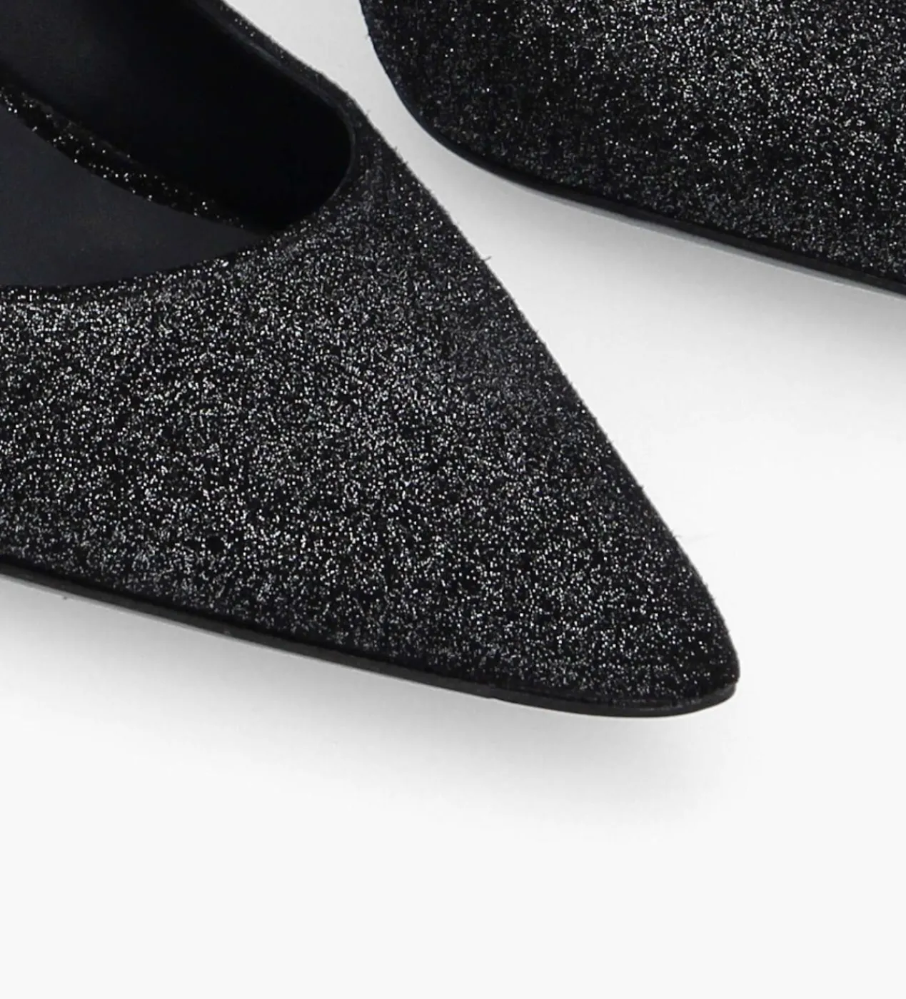 FREE LANCE Paris Escarpin - Rosie 65 - Cuir veau velours pailleté - Noir Flash Sale