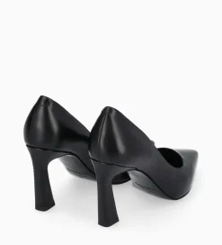 FREE LANCE Paris Escarpin à talon à bout pointu - Iris 85 - Cuir de veau lisse/Cuir imprimé serpent - Noir Hot