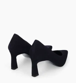 FREE LANCE Paris Escarpin à talon à bout pointu - Iris 65 - Cuir velours - Marine Online