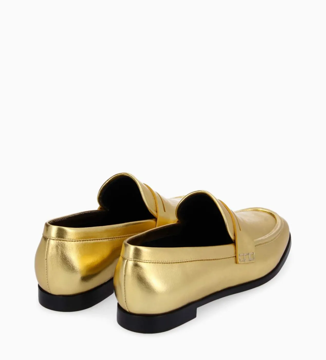 FREE LANCE Paris Mocassin - Anaïs - Cuir métallisé - Or Store
