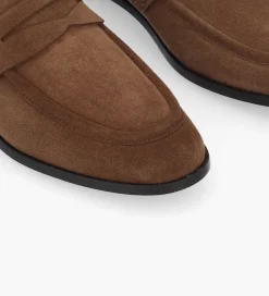 FREE LANCE Paris Mocassin - Anaïs - Cuir velours - Brun Best Sale