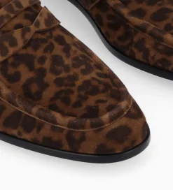 FREE LANCE Paris Mocassin - Anaïs - Cuir velours - Léopard Cheap