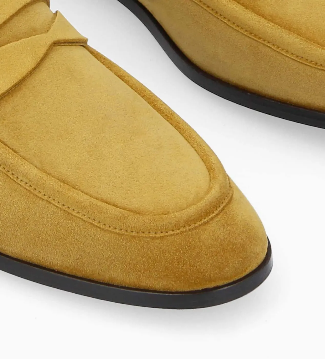 FREE LANCE Paris Mocassin - Anaïs - Cuir velours - Moutarde Outlet