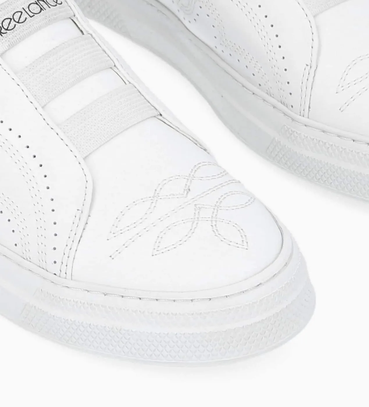 FREE LANCE Paris Sneaker - Panic - Cuir lisse - Blanc Sale